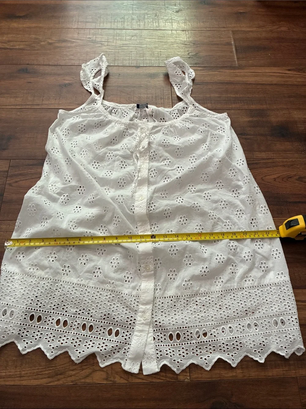 Polo Ralph Lauren eyelet cami sleep dress white size S